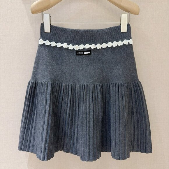 Miu Miu Dresses & Skirts - Miu Miu 2025 Knitted Pleated Skirt